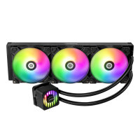 Enermax Liqmaxflo 420 ARGB CPU Wasserkühlung AM5 / LGA1700 LED-Steuerung 4x 120mm Lüfter  420mm
