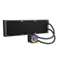 Enermax Liqmaxflo 420 ARGB CPU Wasserkühlung AM5 / LGA1700 LED-Steuerung 4x 120mm Lüfter  420mm