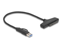 DELOCK USB zu SATA 6 Gb/s Konverter mit USB Type-C oder USB