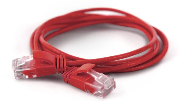 Wantec Patchkabel UTP  CAT6a           d=2,8mm  2,00m rot