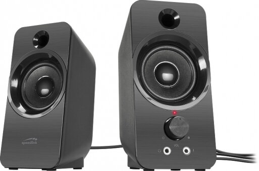 Speedlink Lautsprecher DAROC, Stereo, schwarz retail