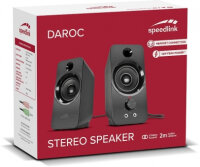 Speedlink Lautsprecher DAROC, Stereo, schwarz retail