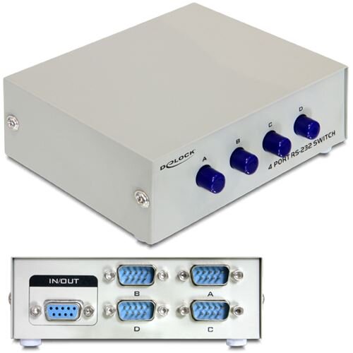 DELOCK D-Sub9 Switch 4 Eingänge -> 1 Ausgang