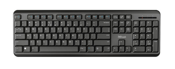 Trust TK-350 Silent Wireless Keyboard QWERTZ schwarz