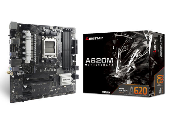 Biostar A620MP-E Pro                 (A620,AM5,mATX,DDR5)
