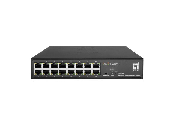 LevelOne Hilbert GB/SL Switch 16xGbE        10"10.5W   1Gbps