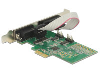 DELOCK PCI Expr Card 4x D-Sub9 (je 2 auf Slotblech)