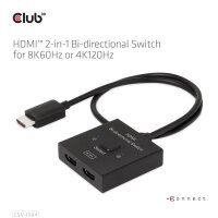 Club3D HDMI Switch 2-in-1 bidirektional   8K60Hz/4K120Hz UHD retail