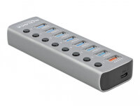DeLOCK USB 3.2 Gen 1 Hub 7 Ports + Schnellladeport +...