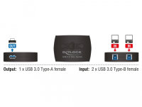 DELOCK Sharing Switch USB3.0 2-1 USB-B Bu > USB-A Bu