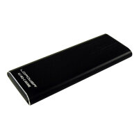 LC-Power External M.2 Case SSD Gehäuse für M2 2280/2260/2242/2230 USB-C 3.1 extern Aluminium schwarz