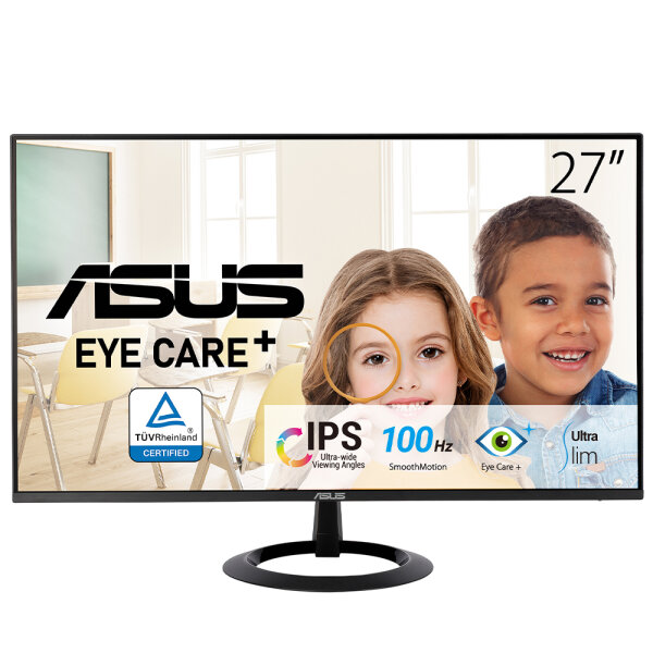 68.6cm (27") ASUS VZ27EHF Eye-Care+ Monitor IPS Full-HD 100Hz Blaulichtfilter