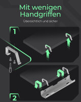 Kabelmanagementwanne IcyBox für Schreibtische