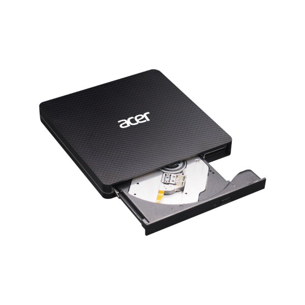 ACER AXD001 Portable SlimLine DVD-Writer USB-C 3.0 / USB-A schwarz