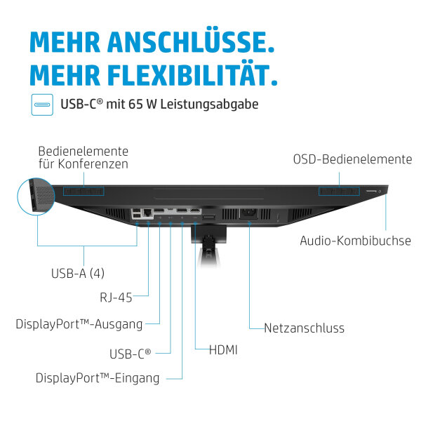60.5cm(23.8")HP E24m G4