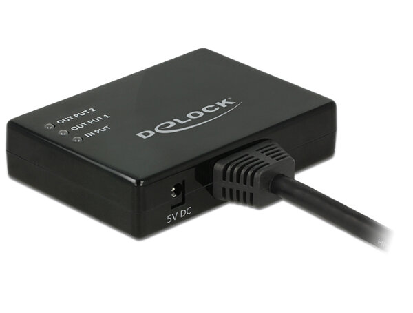 DELOCK HDMI Splitter 1 Eingang -> 2 Ausgänge 4K