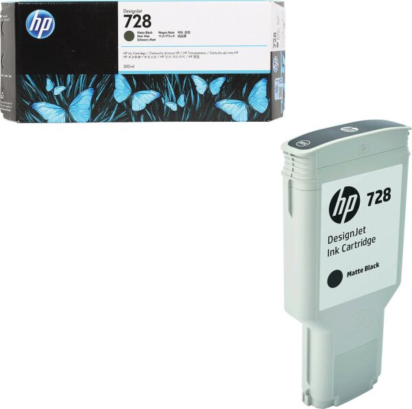 HP 728 schwarz matt