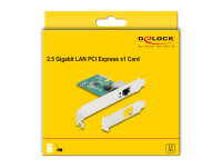 DELOCK PCI Express x1 Karte zu 1 x RJ45 2,5GB LAN RTL8125