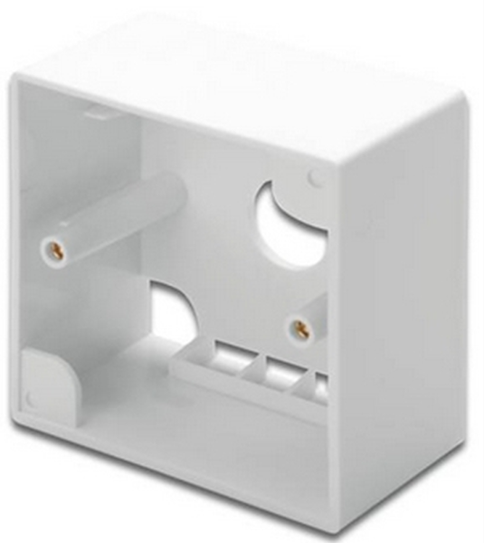 DIGITUS Aufputzdose für Frontplatten 80x80 Reinweiß D-Layout