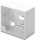 DIGITUS Aufputzdose für Frontplatten 80x80 Reinweiß D-Layout