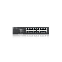 Zyxel GS1100-16 V3 Switch 16 Port Gigabit Unmanaged Metallgehäuse passiv gekühlt schwarz
