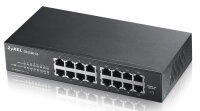 Zyxel GS1100-16 V3 Switch 16 Port Gigabit Unmanaged Metallgehäuse passiv gekühlt schwarz