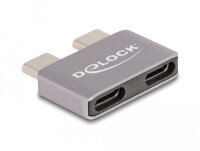 DELOCK USB Adapter 40Gbps USB Type-C  2xStecker zu 2xBuchse