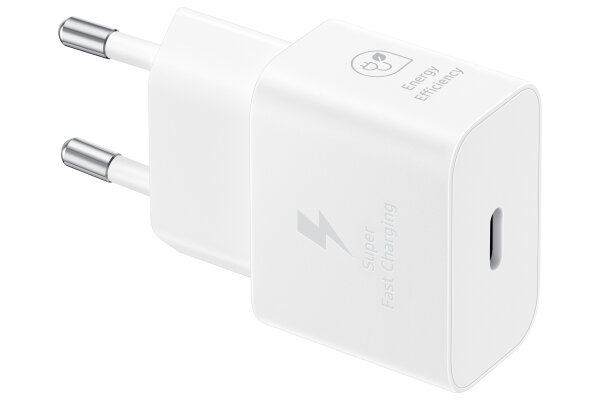 Samsung Galaxy Power Adapter USB Type C 25W w/o Cable White retail