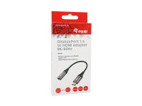 Equip DP Displayport 1.4 -> HDMI 8K / 60Hz  Adapter 15cm  schwarz/grau