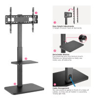 Equip Bodenstandhalter  37"-75"/1TFT  30kg                sw lite Retail