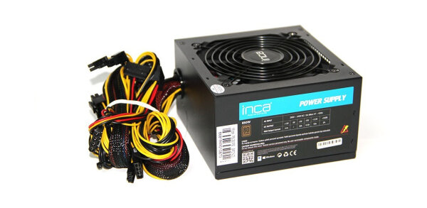 Inca IPS-065PB Netzteil 650 W 20+4 pin ATX ATX Schwarz