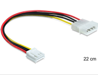 DELOCK Stromkabel Molex 4pin -> Floppy 4pin St/Bu 0.22m