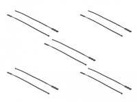 DELOCK Blitzbinder wiederverwendbar L 210 x B 4,5 mm schwarz