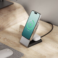Alogic Ladegerät 15W 2in1 mit Halterung mag. Qi schwarz
