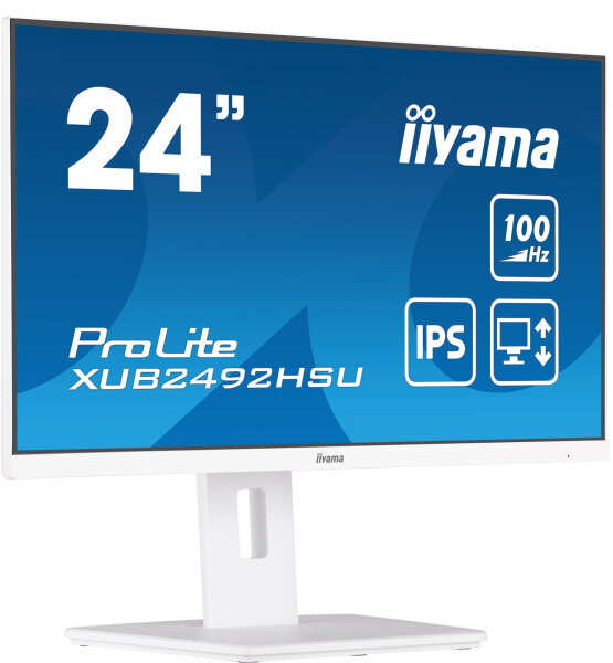 IIYAMA 60,5cm (23,8") XUB2492HSU-W6 16:9 HDMI+DP+USB IPS wh. retail
