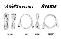 IIYAMA 60,5cm (23,8") XUB2492HSU-W6 16:9 HDMI+DP+USB IPS wh. retail