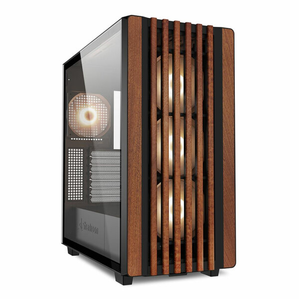 Sharkoon Gehäuse Rebel C70G  RGB    ATX       1xGlas holz