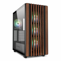 Sharkoon Gehäuse Rebel C70G  RGB    ATX       1xGlas holz