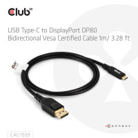 Club3D Kabel   USB Typ C  <-> DP 2.1        1m...