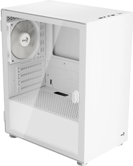 AeroCool CS-111 V1 Mini Tower 26.5l Glasfenster White Edition