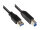 Good Connections USB3.0 Kabel A-B schwarz 0,2m