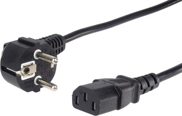 PremiumCord 230V Netzkabel CEE 7/7 Stecker / IEC 320 C13 Buchse 50cm schwarz