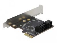 DELOCK 4 Port SATA PCI Express x1 Karte Low Profile Formfakt