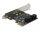 DELOCK 4 Port SATA PCI Express x1 Karte Low Profile Formfakt