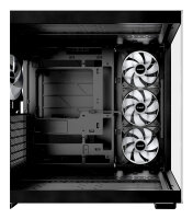 be quiet! Light Base 600 LX Black Tower Case 59.7l Glasfenster LED-Steuerung Mehrkammerdesign ARGB ATX PC Gehäuse