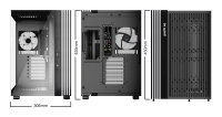 be quiet! Light Base 600 LX Black Tower Case Glasfenster LED-Steuerung Mehrkammerdesign ARGB ATX PC Gehäuse