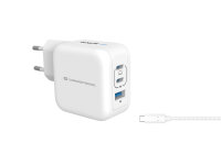 Conceptronic GaN Ladegerät 3-Port 67W 2x USB-C 3in1...
