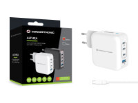 Conceptronic GaN 4-Port Ladegerät 100W 3x USB-C 3in1...