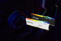 Kingston Technology FURY Beast 32GB 6000MT/s DDR5 CL30 DIMM (2er-Kit) White RGB EXPO