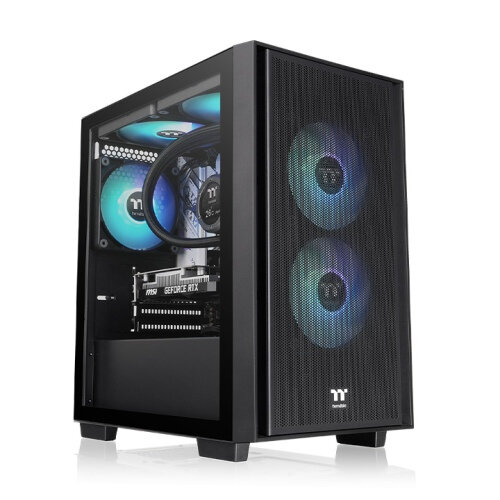 Thermaltake Versa H16 TG ARGB Micro Tower Chassis Black Edition